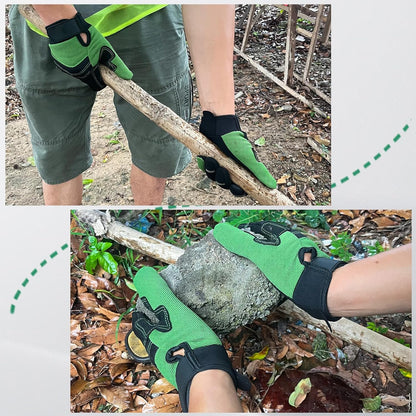 Cowhide Leather Thorn Proof & Puncture Resistant Gardening Gloves for Women and Men, Touchscreen Compatible Working Gloves for Weeding, Digging, Planting, Gardening Gifts for Women, Size Medium