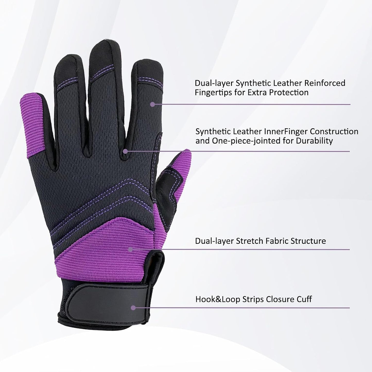 Cowhide Leather Thorn Proof & Puncture Resistant Gardening Gloves for Women and Men, Touchscreen Compatible Working Gloves for Weeding, Digging, Planting, Gardening Gifts for Women, Size Medium