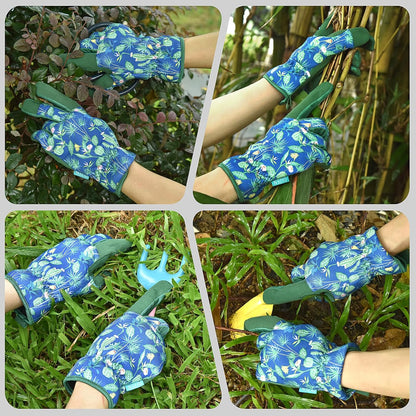 Cowhide Leather Thorn Proof & Puncture Resistant Gardening Gloves for Women and Men, Touchscreen Compatible Working Gloves for Weeding, Digging, Planting, Gardening Gifts for Women, Size Medium