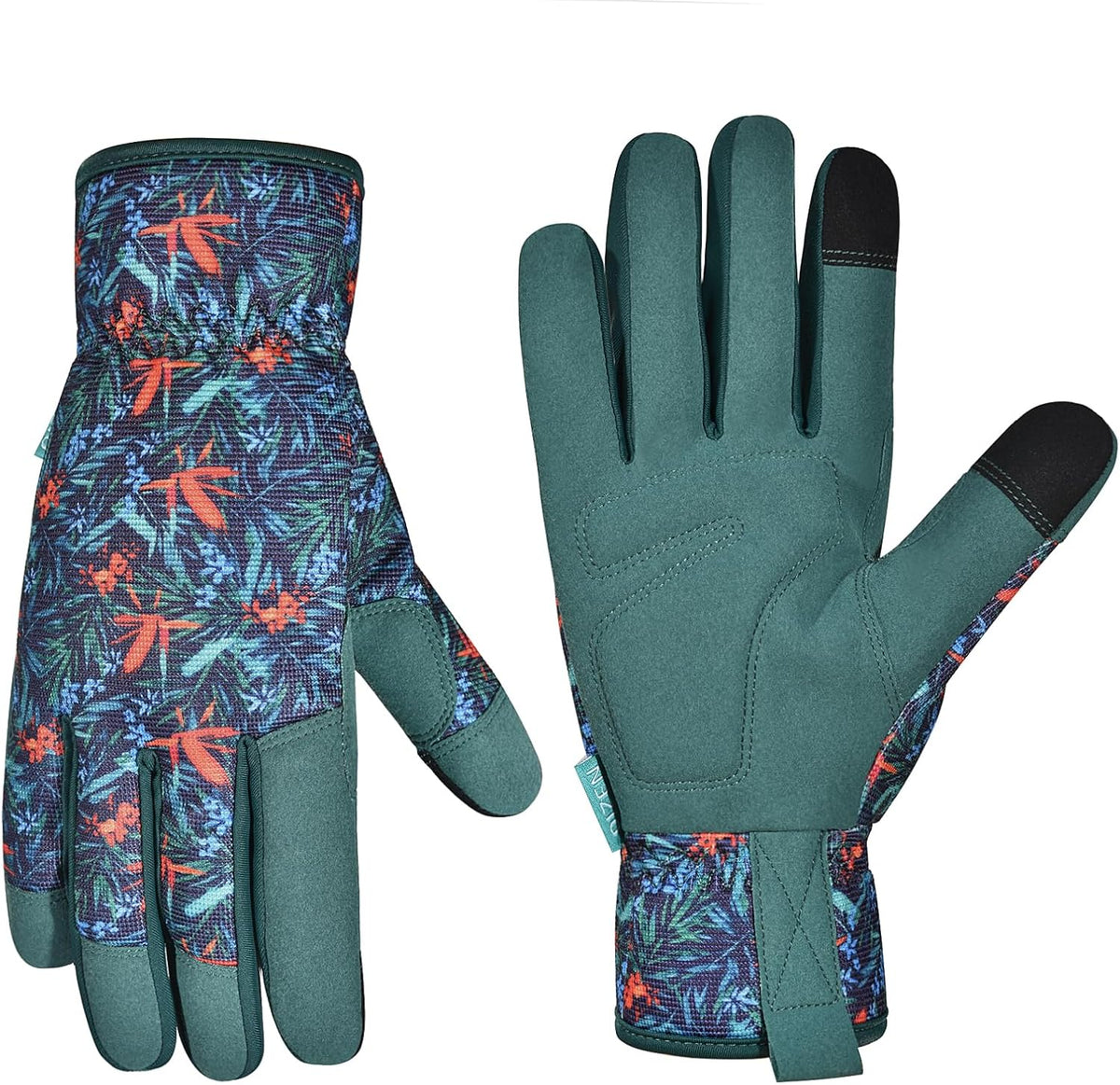 Cowhide Leather Thorn Proof & Puncture Resistant Gardening Gloves for Women and Men, Touchscreen Compatible Working Gloves for Weeding, Digging, Planting, Gardening Gifts for Women, Size Medium