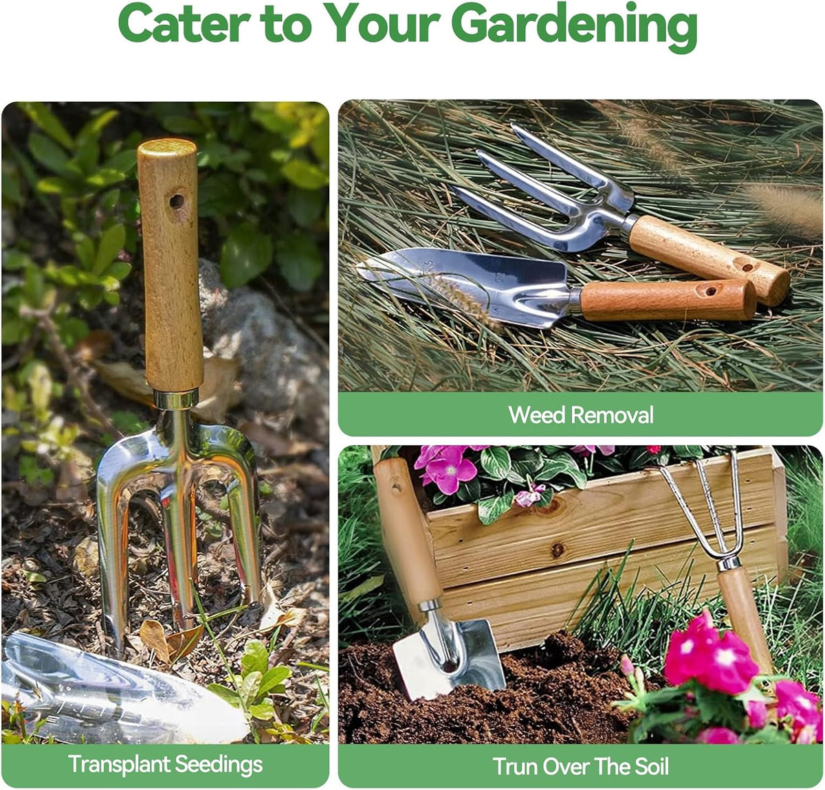 Heavy Duty Gardening Tools with Handbag, Gardening Gifts for Women