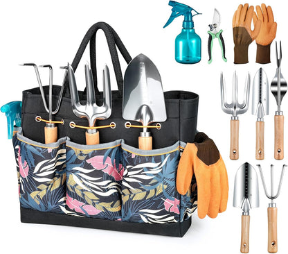 Heavy Duty Gardening Tools with Handbag, Gardening Gifts for Women