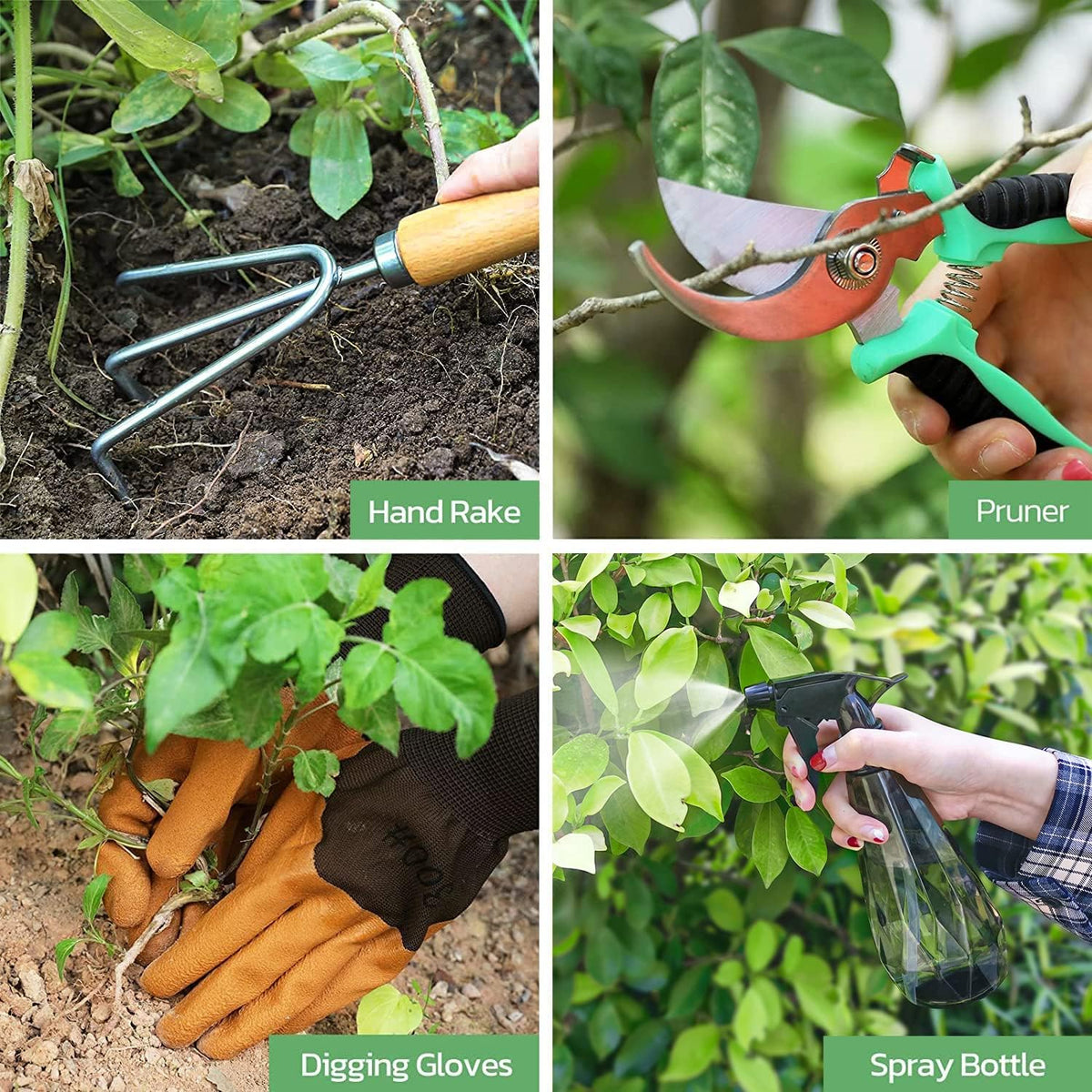Heavy Duty Gardening Tools with Handbag, Gardening Gifts for Women