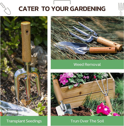 Heavy Duty Gardening Tools with Handbag, Gardening Gifts for Women