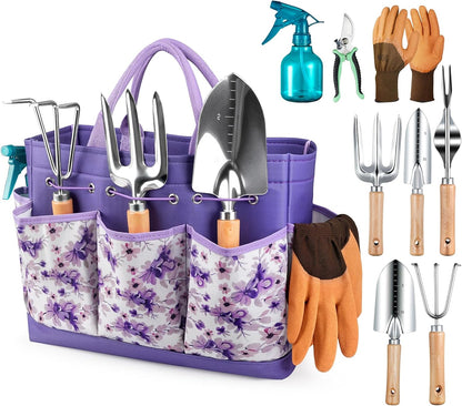 Heavy Duty Gardening Tools with Handbag, Gardening Gifts for Women