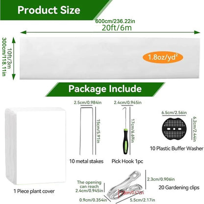Frost Cloth Plant Freeze Protection Floating Protector