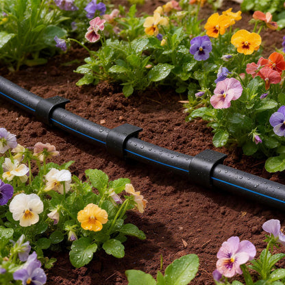 50 Pack 1/2 Inch Irrigation Tubing Hold Down Anchor Stakes, Heavy Duty Drip Tubing Stakes 1/2" Drip Irrigation Tubing Fittings for Lawn Raised Bed Greenhouse Plant Watering System