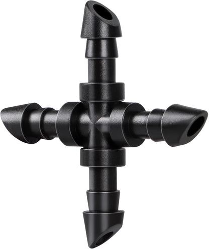 50 Pack 1/2 Inch Irrigation Tubing Hold Down Anchor Stakes, Heavy Duty Drip Tubing Stakes 1/2" Drip Irrigation Tubing Fittings for Lawn Raised Bed Greenhouse Plant Watering System