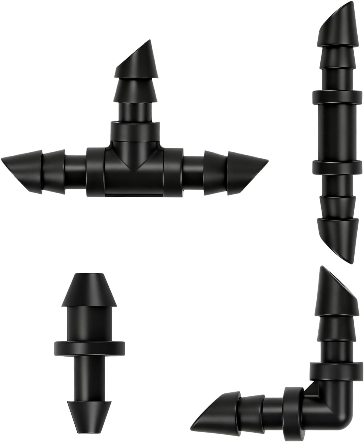 50 Pack 1/2 Inch Irrigation Tubing Hold Down Anchor Stakes, Heavy Duty Drip Tubing Stakes 1/2" Drip Irrigation Tubing Fittings for Lawn Raised Bed Greenhouse Plant Watering System