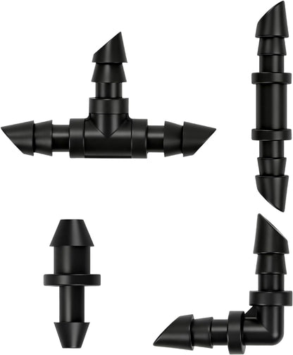 50 Pack 1/2 Inch Irrigation Tubing Hold Down Anchor Stakes, Heavy Duty Drip Tubing Stakes 1/2" Drip Irrigation Tubing Fittings for Lawn Raised Bed Greenhouse Plant Watering System
