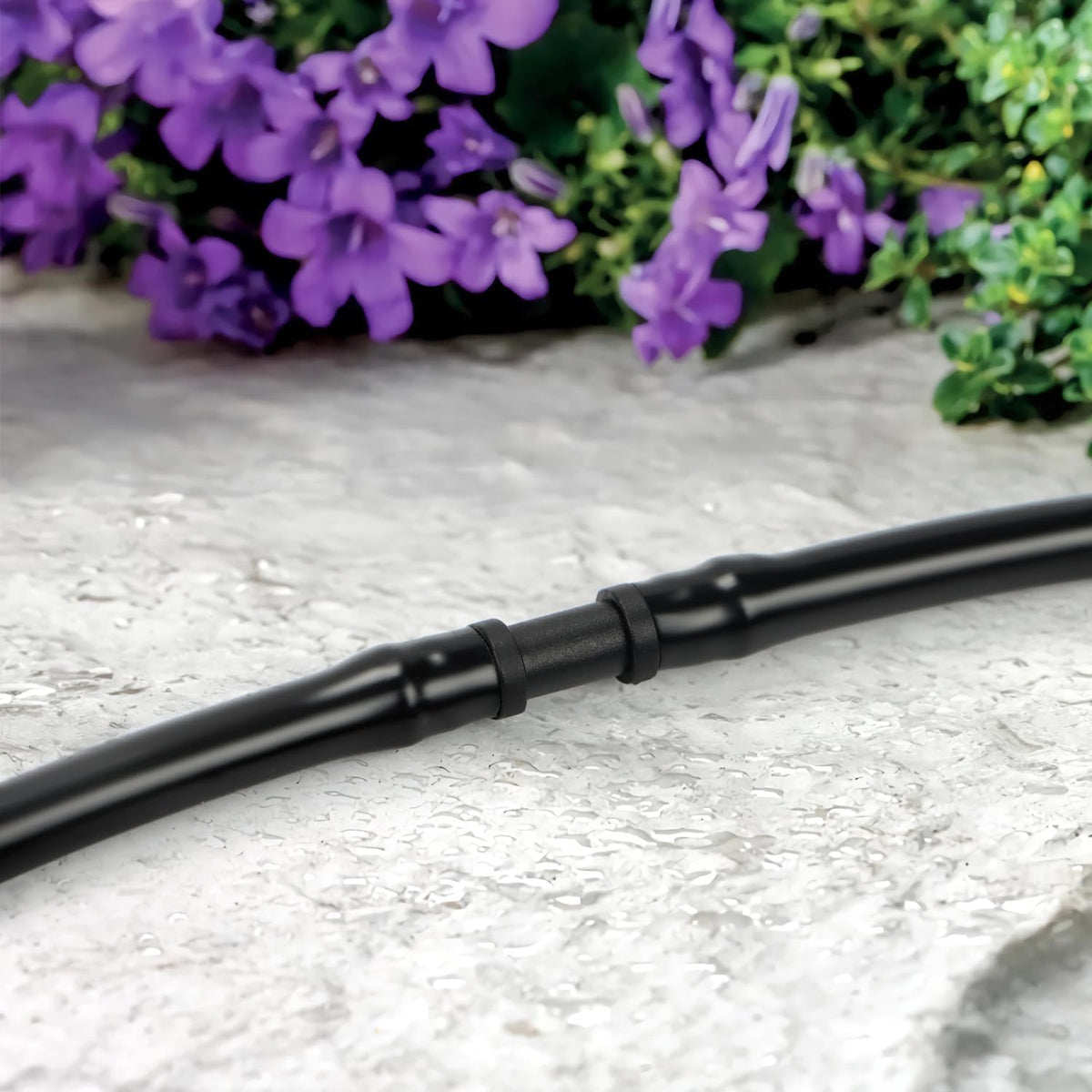 50 Pack 1/2 Inch Irrigation Tubing Hold Down Anchor Stakes, Heavy Duty Drip Tubing Stakes 1/2" Drip Irrigation Tubing Fittings for Lawn Raised Bed Greenhouse Plant Watering System