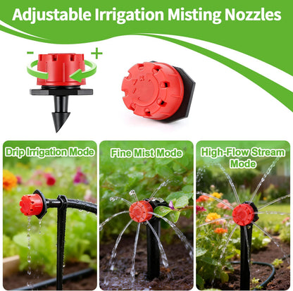 50 Pack 1/2 Inch Irrigation Tubing Hold Down Anchor Stakes, Heavy Duty Drip Tubing Stakes 1/2" Drip Irrigation Tubing Fittings for Lawn Raised Bed Greenhouse Plant Watering System