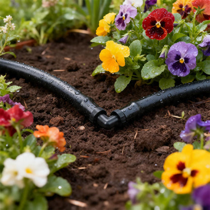 50 Pack 1/2 Inch Irrigation Tubing Hold Down Anchor Stakes, Heavy Duty Drip Tubing Stakes 1/2" Drip Irrigation Tubing Fittings for Lawn Raised Bed Greenhouse Plant Watering System