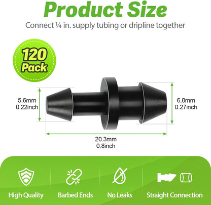 50 Pack 1/2 Inch Irrigation Tubing Hold Down Anchor Stakes, Heavy Duty Drip Tubing Stakes 1/2" Drip Irrigation Tubing Fittings for Lawn Raised Bed Greenhouse Plant Watering System