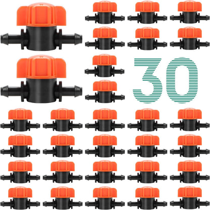 50 Pack 1/2 Inch Irrigation Tubing Hold Down Anchor Stakes, Heavy Duty Drip Tubing Stakes 1/2" Drip Irrigation Tubing Fittings for Lawn Raised Bed Greenhouse Plant Watering System