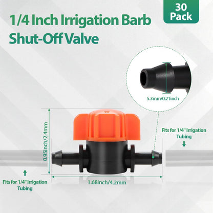 50 Pack 1/2 Inch Irrigation Tubing Hold Down Anchor Stakes, Heavy Duty Drip Tubing Stakes 1/2" Drip Irrigation Tubing Fittings for Lawn Raised Bed Greenhouse Plant Watering System