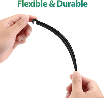 50 Pack 1/2 Inch Irrigation Tubing Hold Down Anchor Stakes, Heavy Duty Drip Tubing Stakes 1/2" Drip Irrigation Tubing Fittings for Lawn Raised Bed Greenhouse Plant Watering System