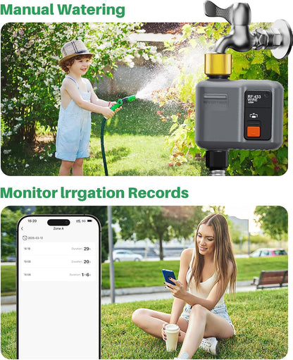 WiFi Water Timer for Garden Hose,WiFi Sprinkler Controller with 984ft Range