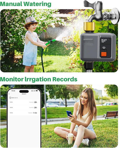WiFi Water Timer for Garden Hose,WiFi Sprinkler Controller with 984ft Range