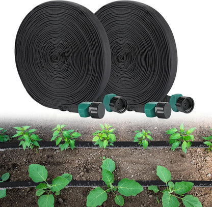 3/4" Heavy Duty Linkable 25FT Soaker Hose for Garden Beds, Save 85% Water