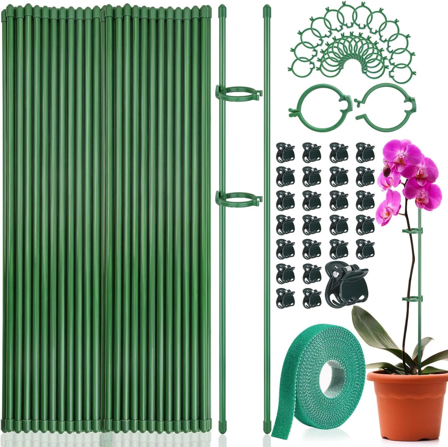 76pcs Plant Stakes for Indoor Plants, 25 Pack 16 inch Plant Support Stakes