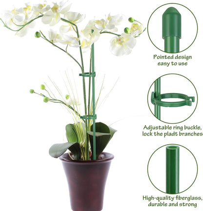 76pcs Plant Stakes for Indoor Plants, 25 Pack 16 inch Plant Support Stakes