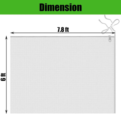 3PCS 2.6 × 3.2 FT Bird Insect Barrier Fruit Tree Netting, Double Zipper & Drawstring, Garden Bird Netting for Blueberries, Tomatoes, Peppers, Shrubs – Reusable Mesh Barrier