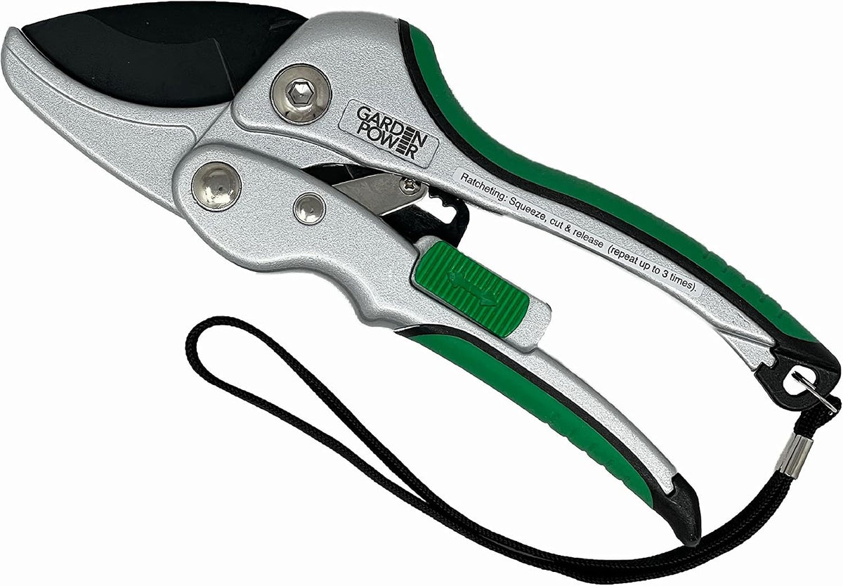 Bypass Pruning Shears 2 in 1 Multi-Cutter, Unique Lock Allows Switching Between Pruner and Shear Snipping. 1/2 Inch Cutting Capacity. Garden Clippers, Pruners for Gardening Heavy Duty