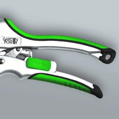 Bypass Pruning Shears 2 in 1 Multi-Cutter, Unique Lock Allows Switching Between Pruner and Shear Snipping. 1/2 Inch Cutting Capacity. Garden Clippers, Pruners for Gardening Heavy Duty