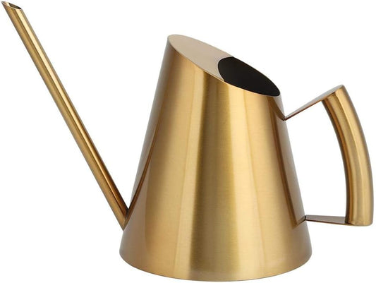 Stainless Steel Watering Can with Long Spout Steel Plant Waterer Watering Pot Sprinkle Pot Garden Flowers Plants Flower Tool(400ml)